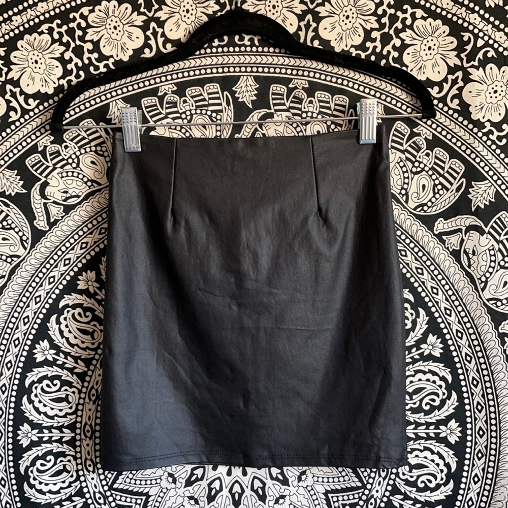 Windsor pleather mini skirt